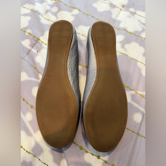 Tory Burch Metallic Silver Flats - Picture 5 of 5